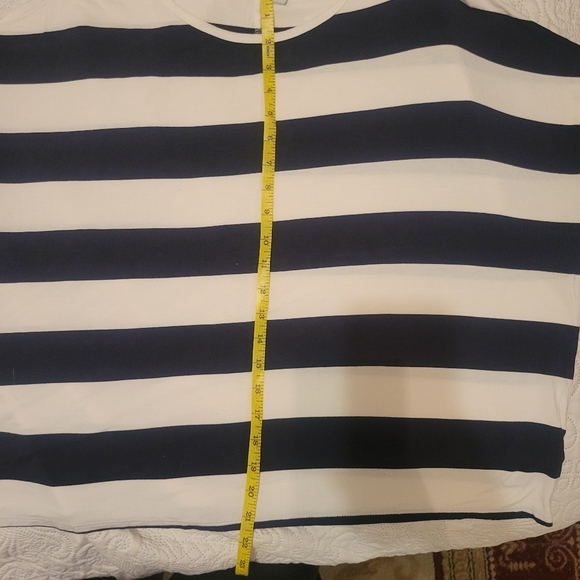 Old Navy Nautical Top Navy and White EUC large Fisherman Sailor - Picture 7 of 8